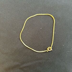 Gold color chain bracelet